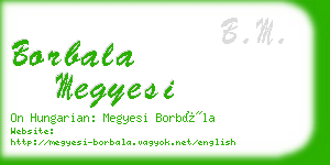 borbala megyesi business card